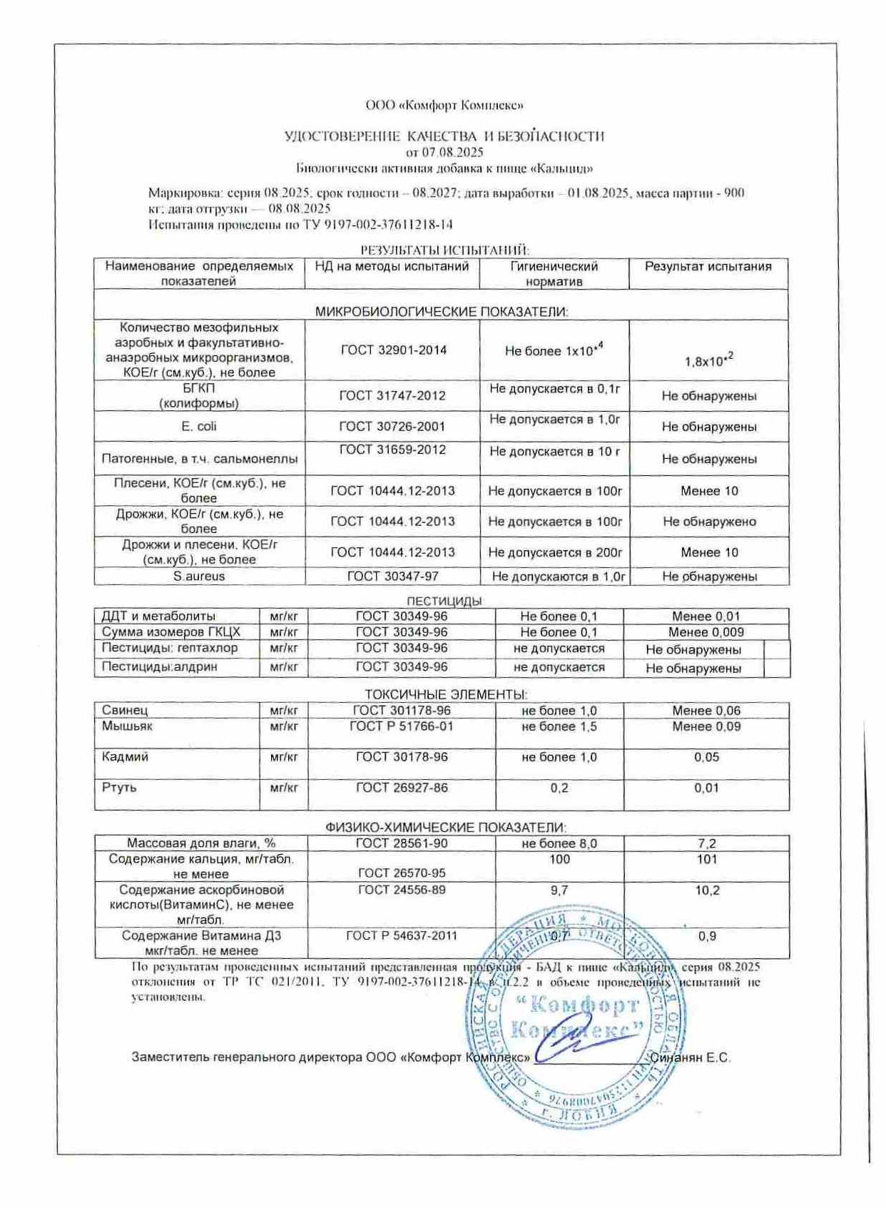 Паспорт №082025